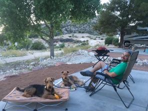 We got to Sedona and had a wonderful campsite. We actually setup and made ourselves comfortable.