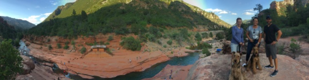 Great pano showing the Slide Rock park.