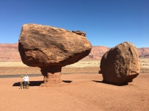 Some huge balancing rocks