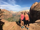 Mom and Mayan at the Canyon Overlook Summit