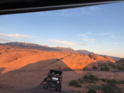 On our way back. This was a fun thing to do and these UTV's can get over anything.