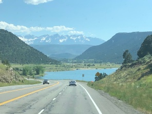 Drive on the way to Ouray