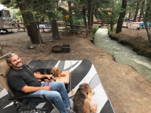 Ahh we finally made it to Colorado. What a beautiful spot we had. Right on a little stream.